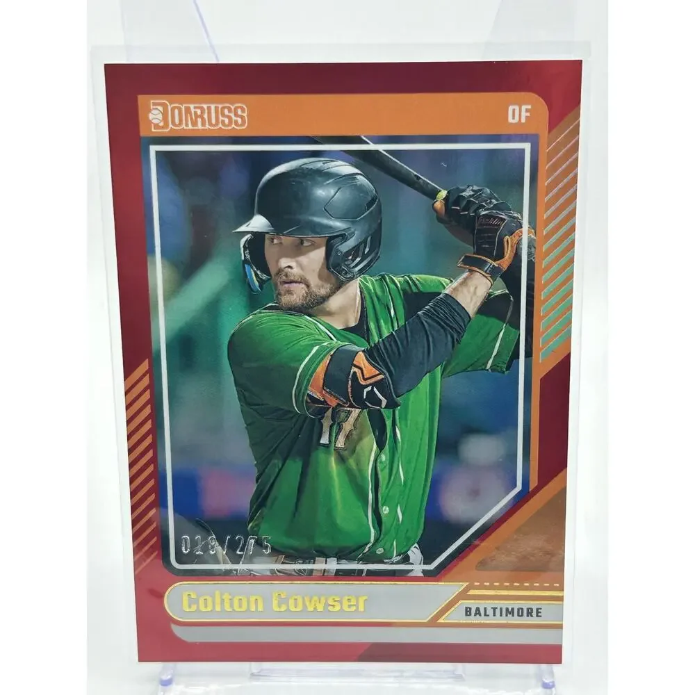 2024 Panini Donruss Colton Cowser Red Prizm /275 Baltimore Orioles